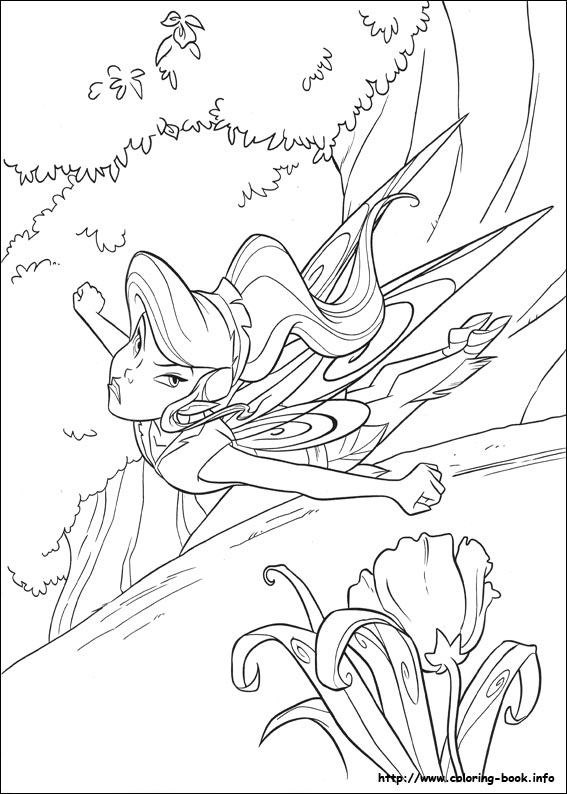 Tinkerbell coloring picture