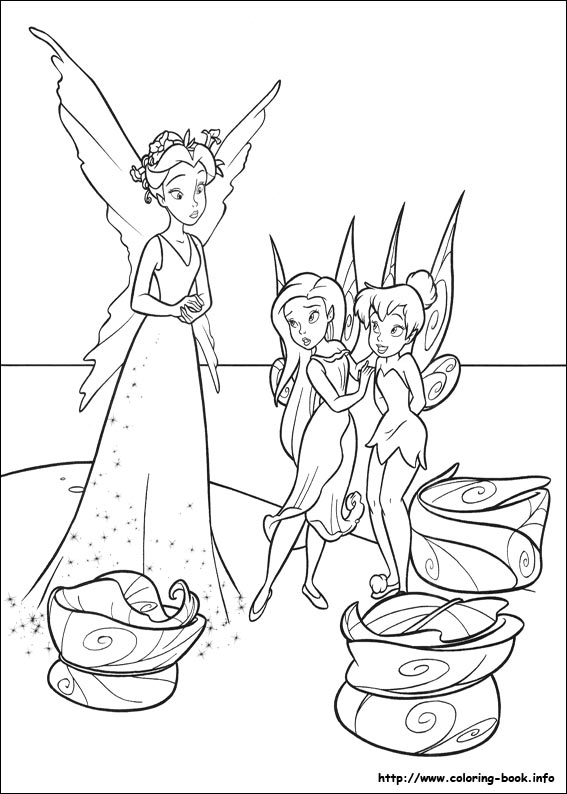 Tinkerbell coloring picture