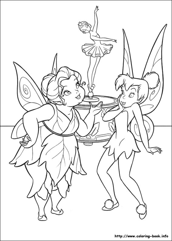 Tinkerbell coloring picture