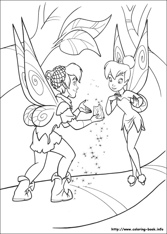 Tinkerbell coloring picture