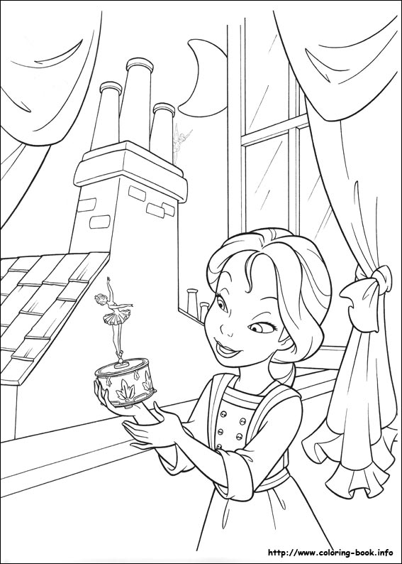 Tinkerbell coloring picture