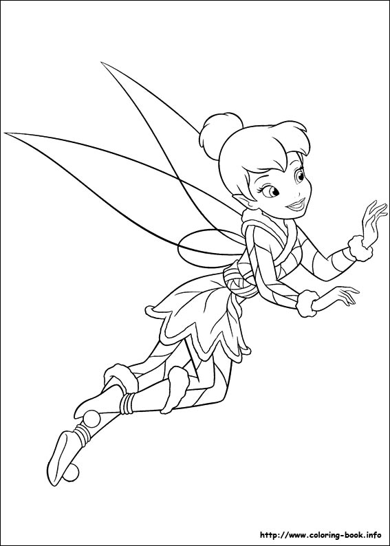 Tinkerbell coloring picture