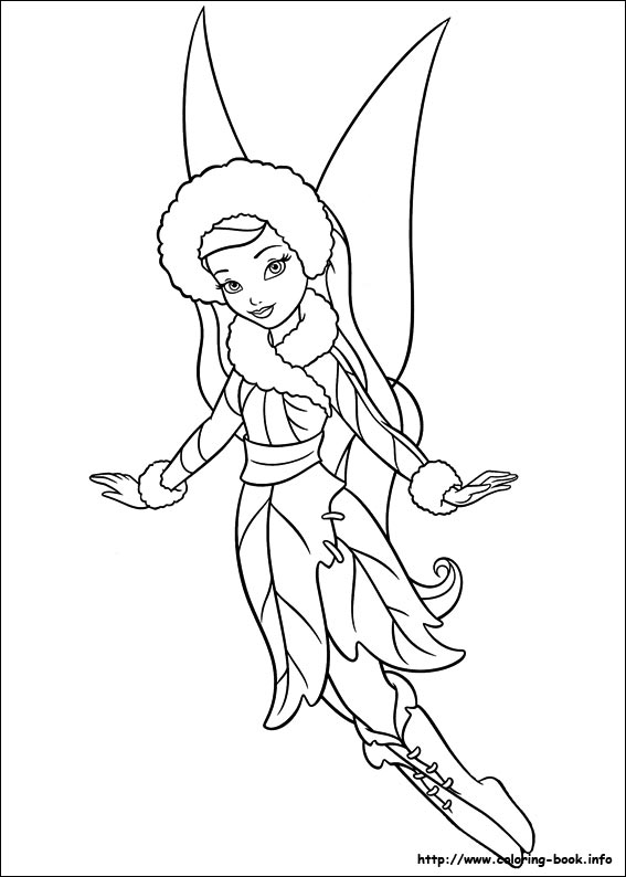 Tinkerbell coloring picture