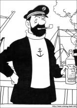 Imagen para colorear de Haddock