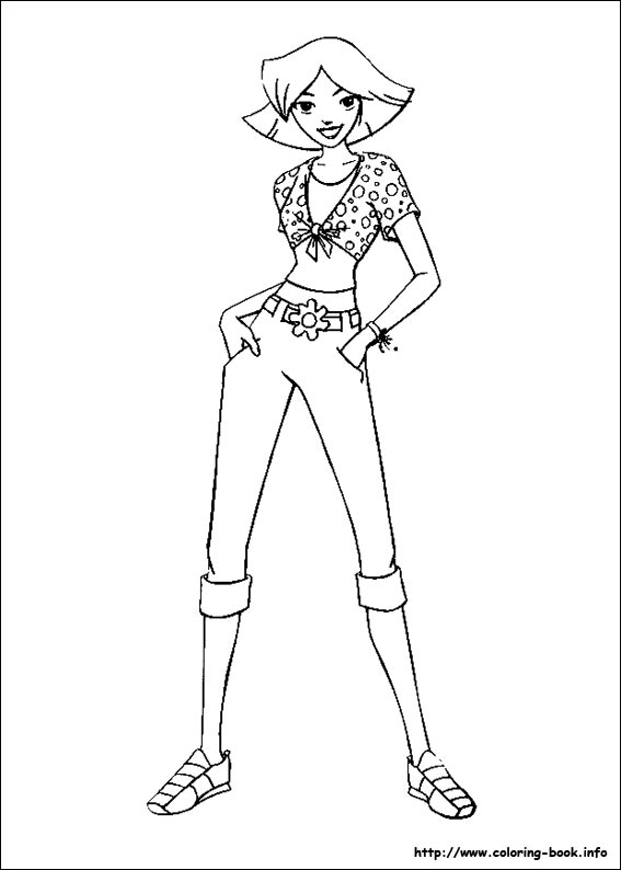 Totally Spies coloring picture