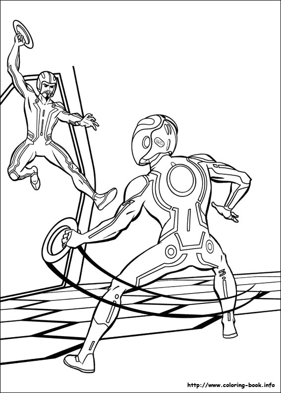 Tron coloring picture