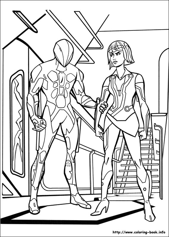 Tron coloring picture