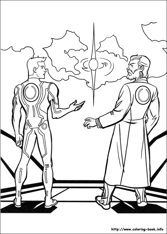 Tron coloring picture