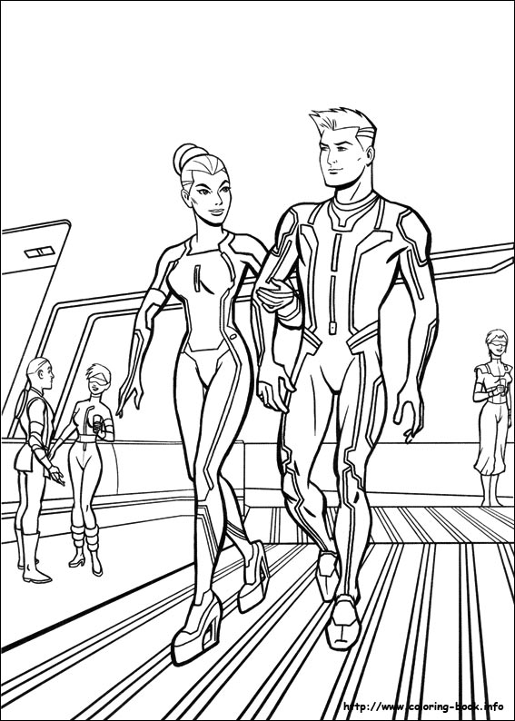 Tron coloring picture