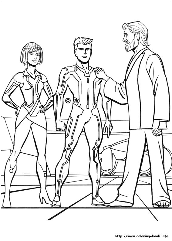 Tron coloring picture