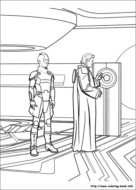 Tron coloring picture