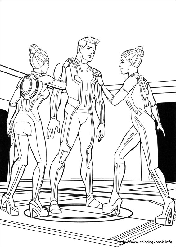 Tron coloring picture