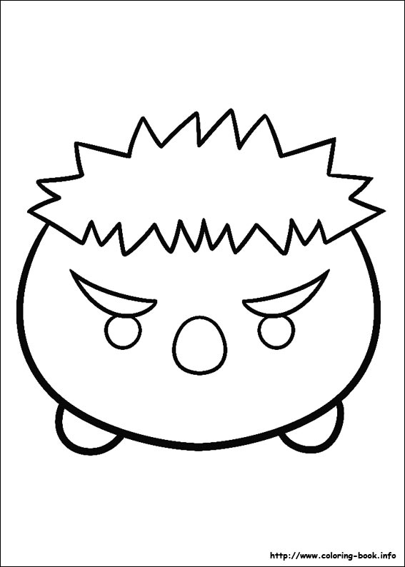 Tsum Tsum coloring picture