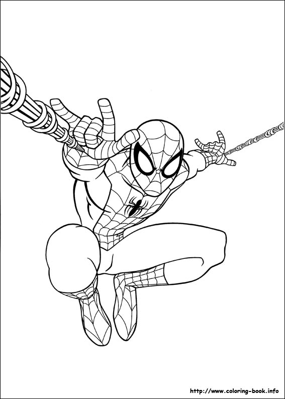 Ultimate Spider-Man coloring picture