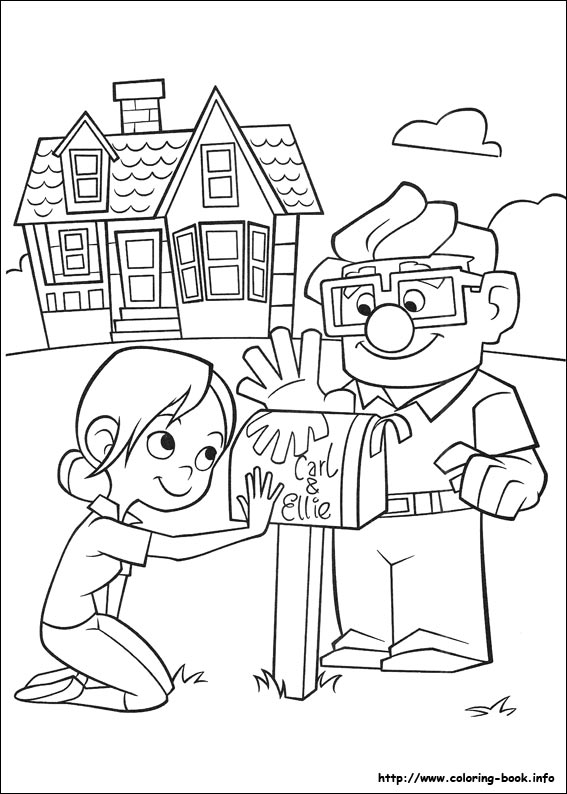 Up coloring picture