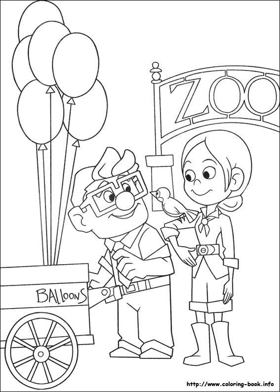 Up coloring picture