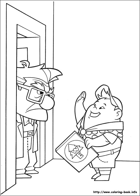 Up coloring picture