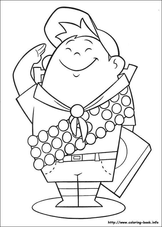 Up coloring picture