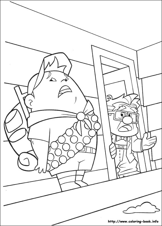 Up coloring picture