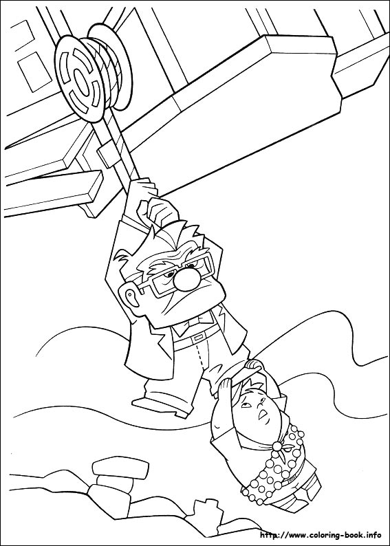 Up coloring picture