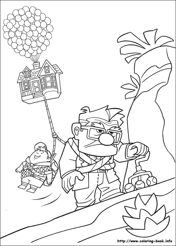 Up coloring picture