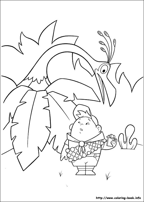 Up coloring picture