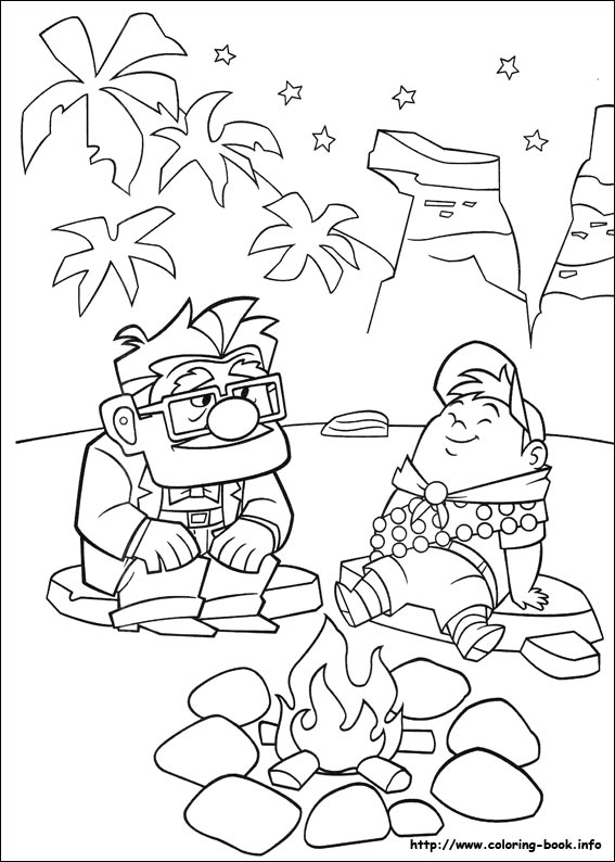 Up coloring picture