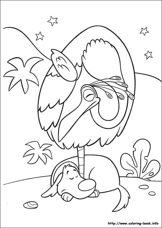 Up coloring picture