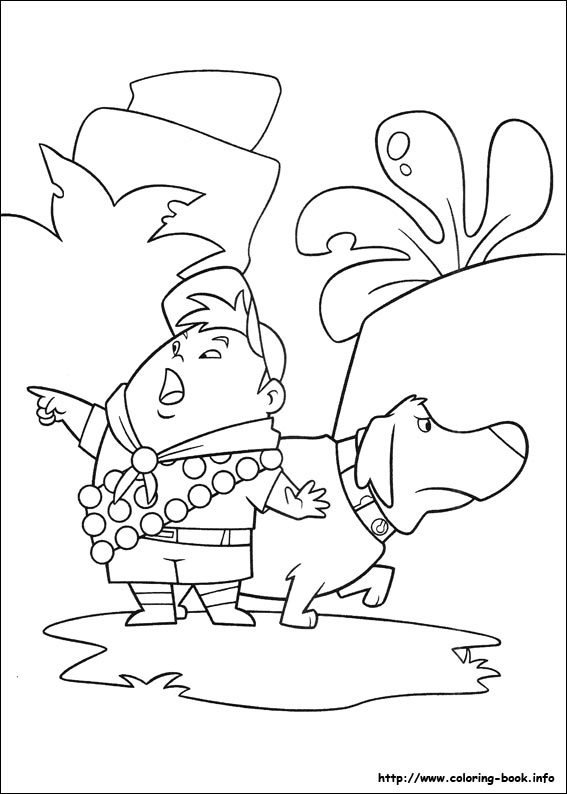 Up coloring picture