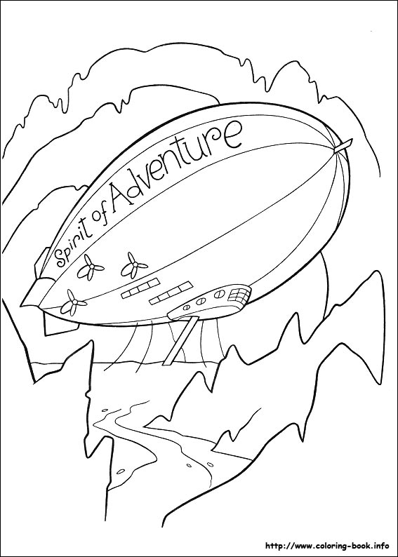 Up coloring picture