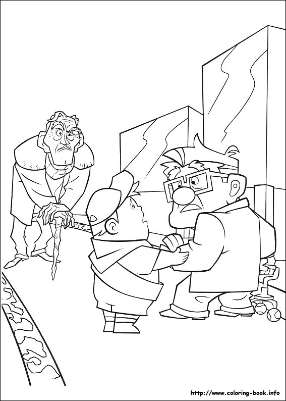 Up coloring picture