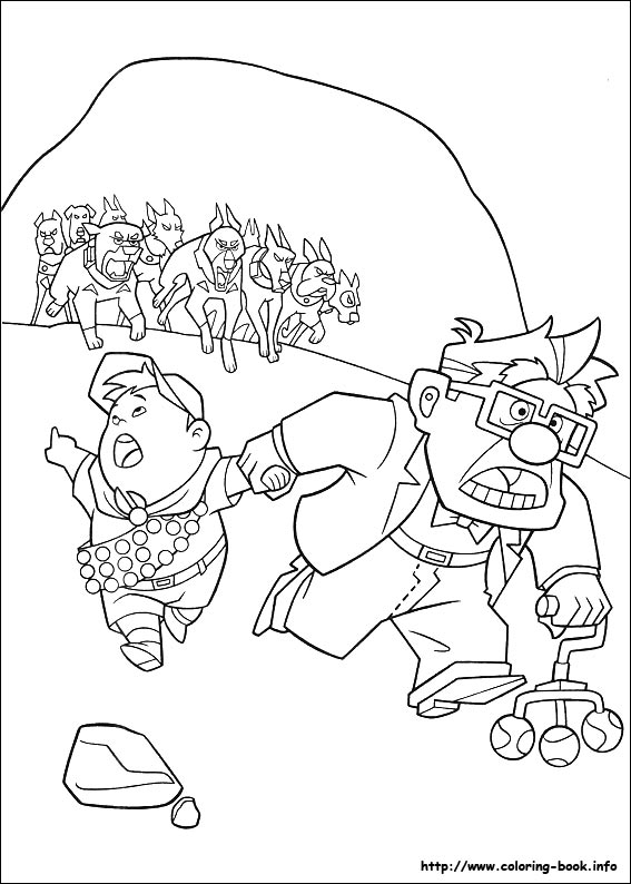 Up coloring picture