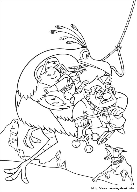 Up coloring picture