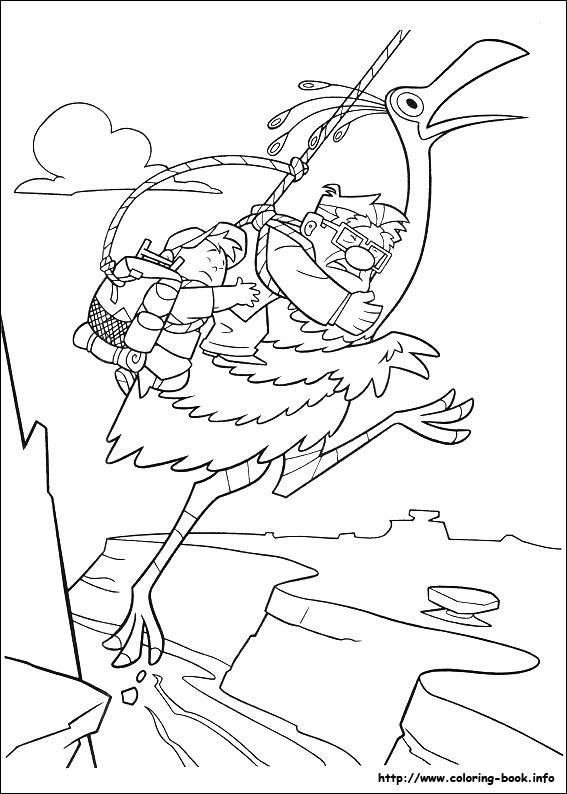 Up coloring picture