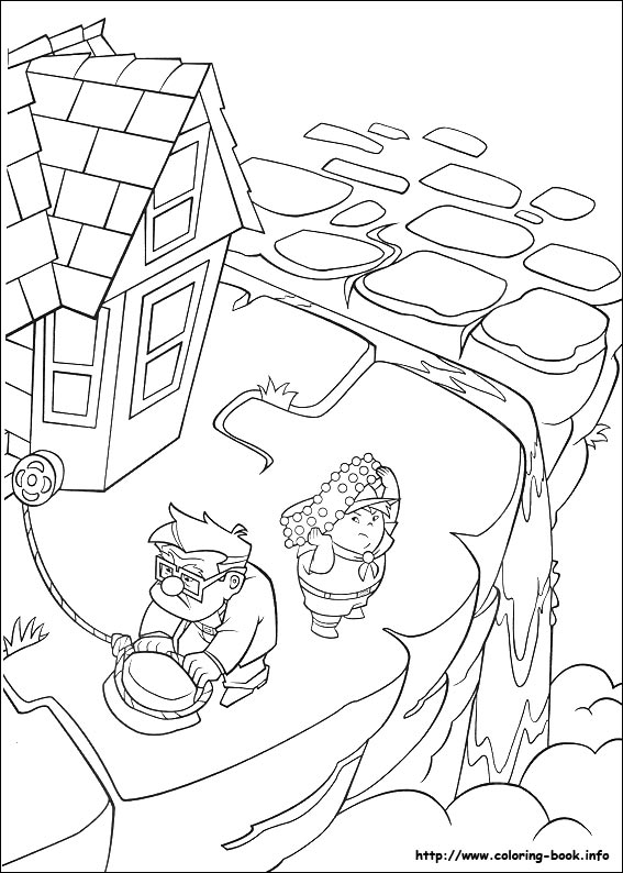 Up coloring picture