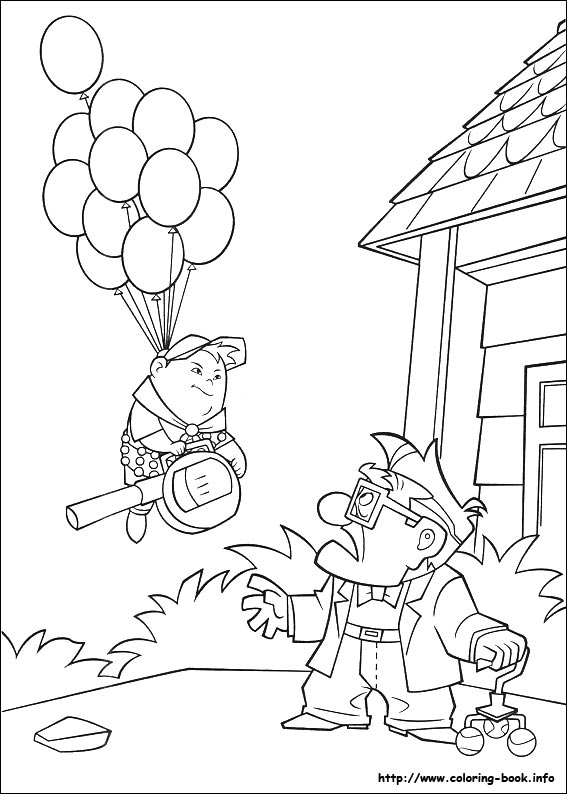 Up coloring picture