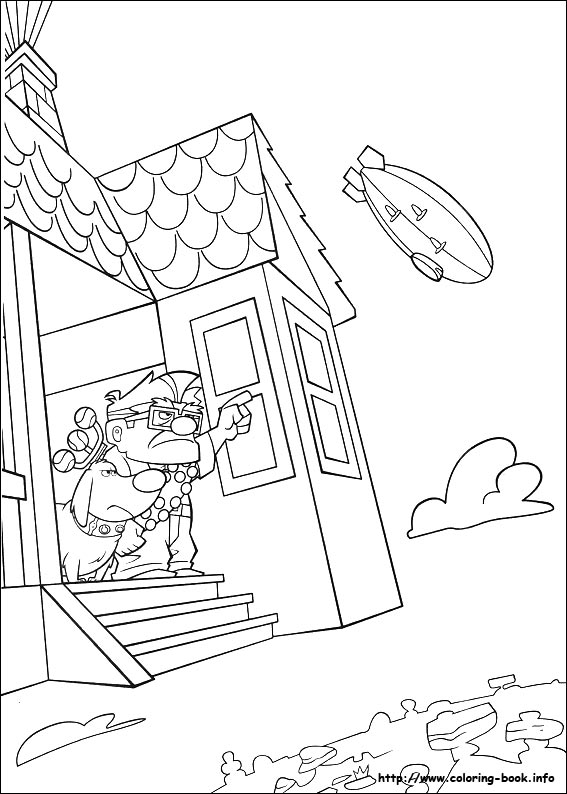 Up coloring picture