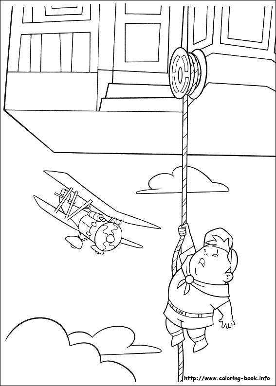 Up coloring picture