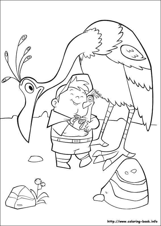 Up coloring picture