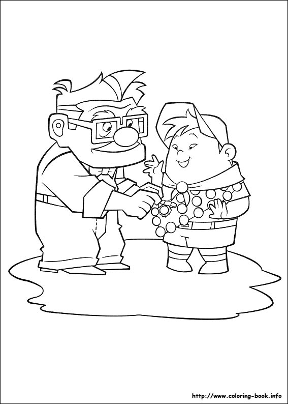 Up coloring picture