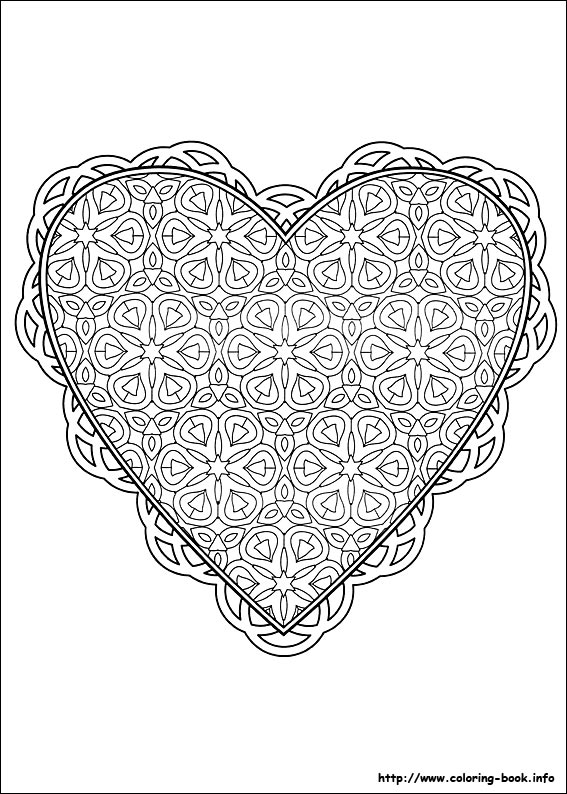 Valentine's Day coloring picture