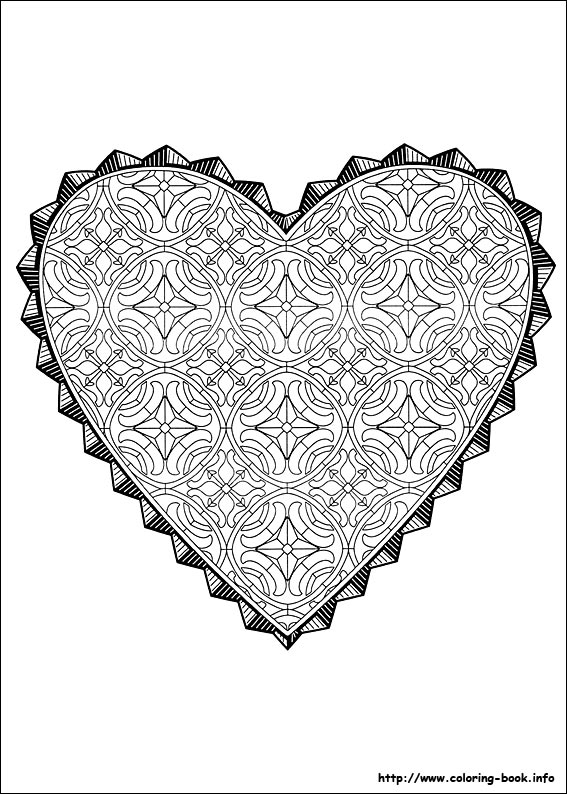 Valentine's Day coloring picture