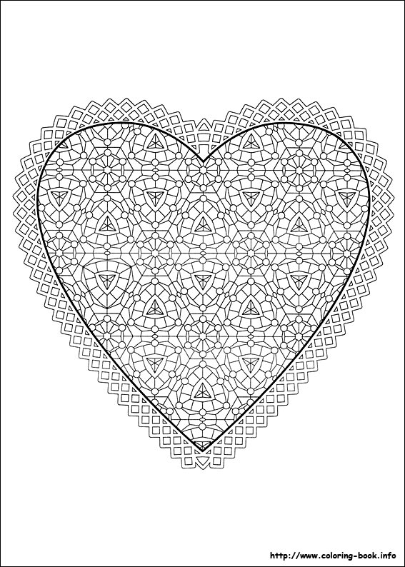 Valentine's Day coloring picture