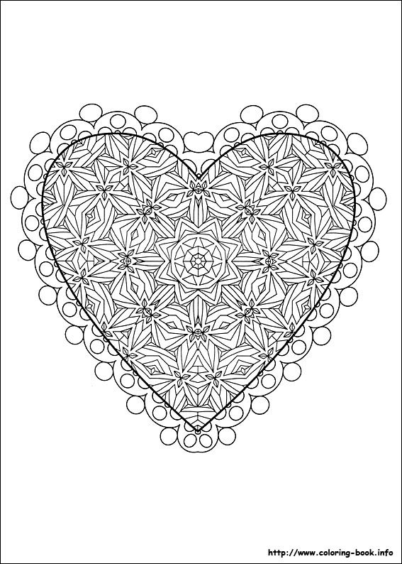 Valentine's Day coloring picture