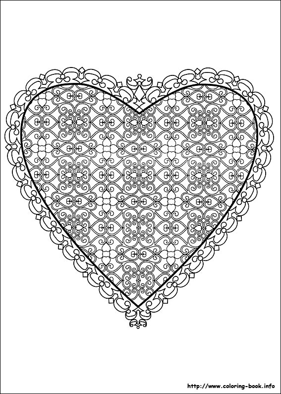 Valentine's Day coloring picture