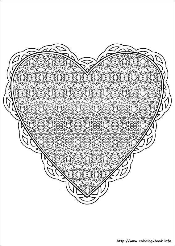 Valentine's Day coloring picture