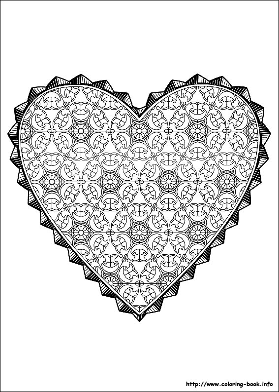 Valentine's Day coloring picture