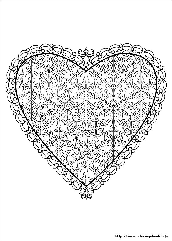 Valentine's Day coloring picture