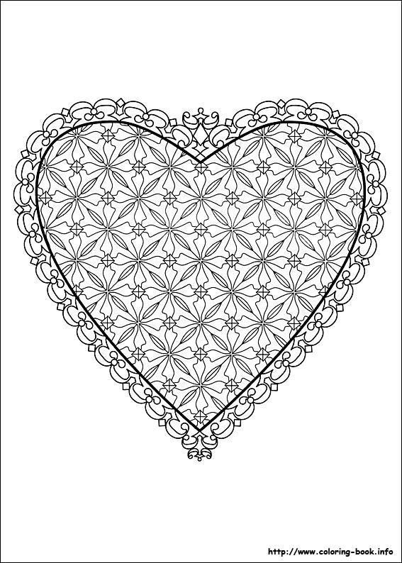 Valentine's Day coloring picture