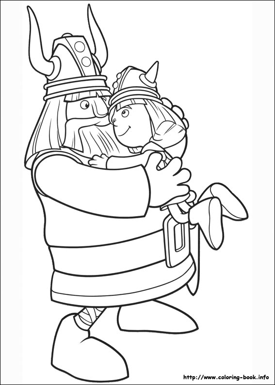 Vicky the Viking coloring picture